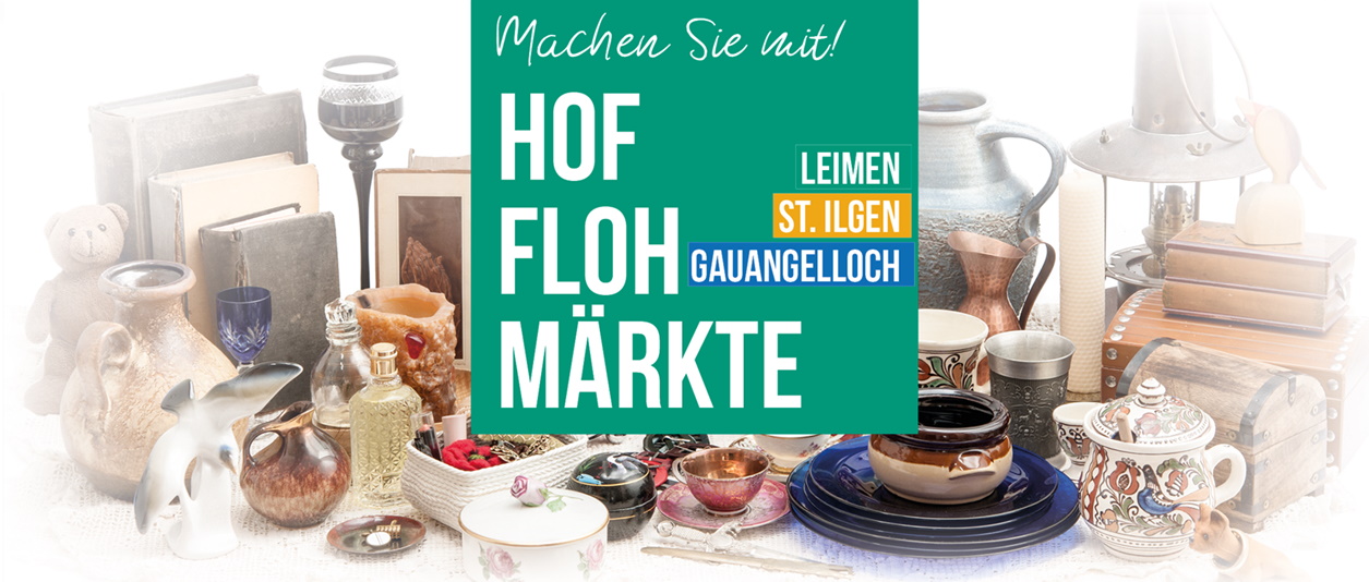  190 Hofflohmärkte in Leimen – diesmal auch mit Kinderbedarf! 