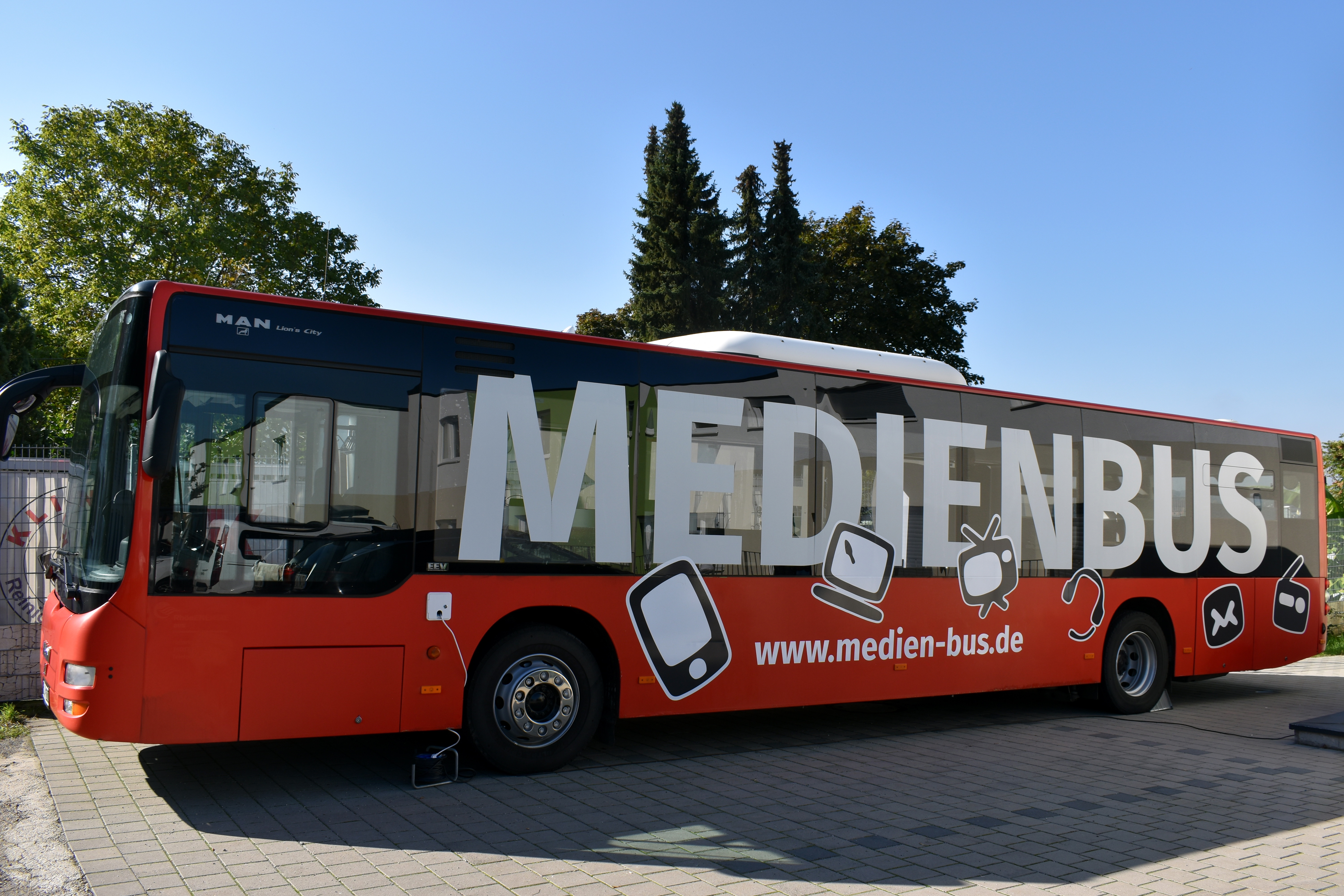 Medienbus in Leimen - (Fotos: genehmigt durch Zentrum für Inklusion-ZFI) 