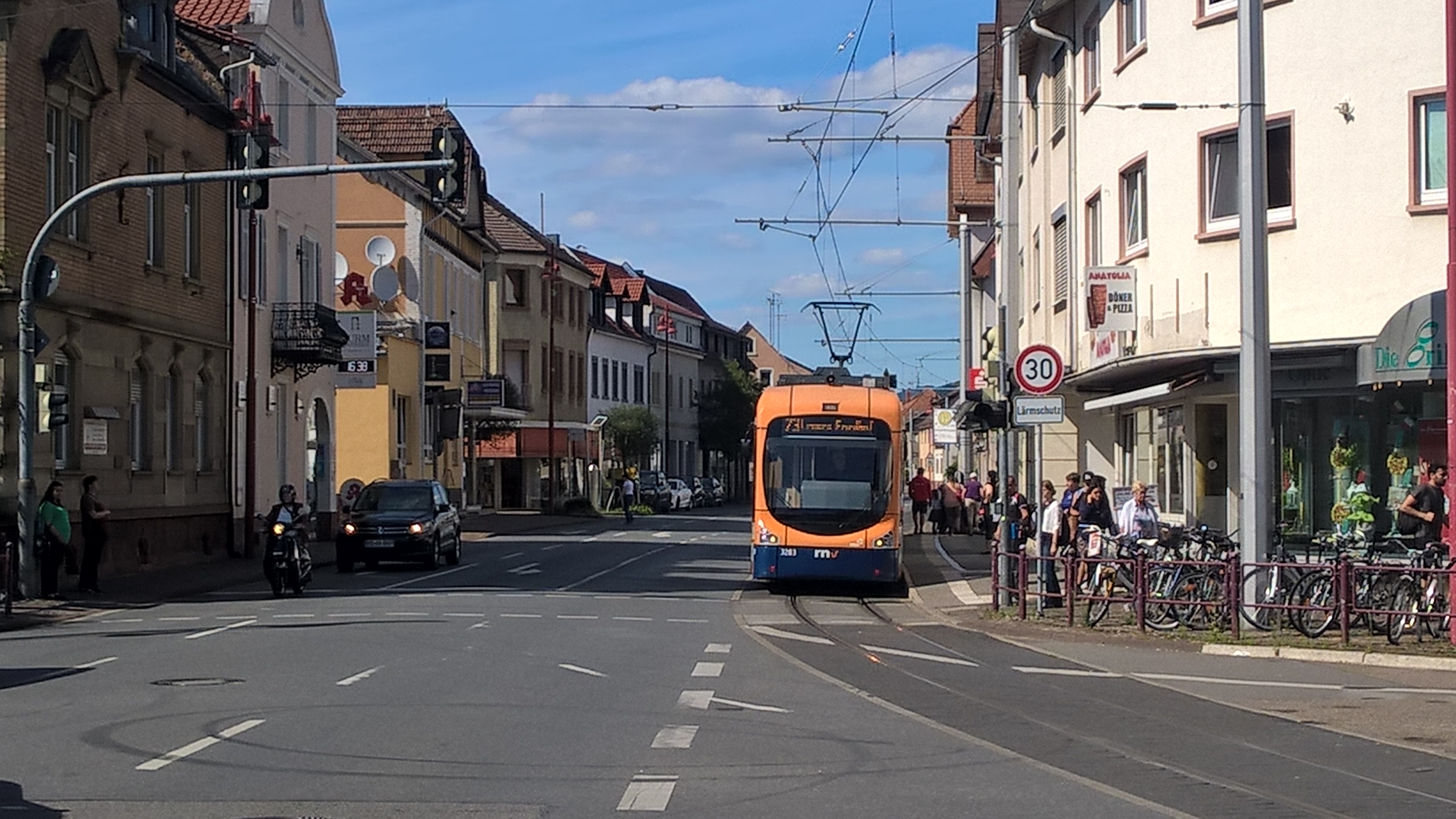  Die Rohrbacher Straße mit Tempo-30-Reduzierung 