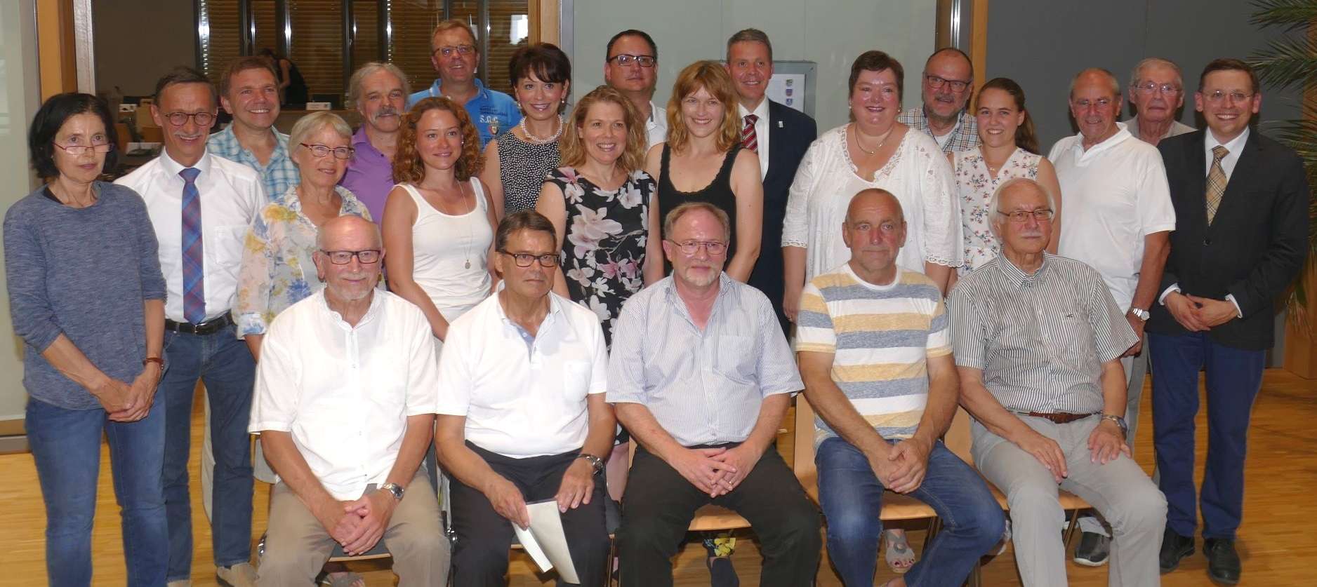  Der 20. Leimener Gemeinderat bei der konstituierenden Sitzung am 25. Juli 2019 (Foto: Internetzeitung LeimenLokal / Uthe) 