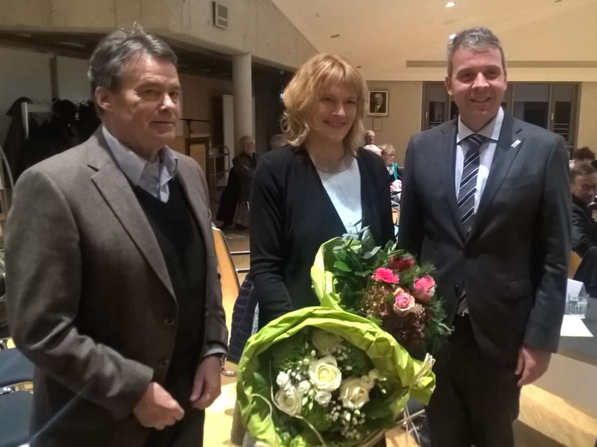  v.l.n.r.: Stadtrat Rudolf Woesch (FW), Stadträtin Christine Schilling (FW) und Oberbürgermeister Hans D. Reinwald 